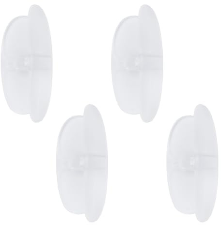 MOROBOR Transparente selbstklebende Silikongriffe für Schiebetüren, Küche, Badezimmer, Schrank, Tür, Griff für Glastüren, Fenster, Schubladen, Schränke, transparente Schubladenknöpfe, 4 Stück