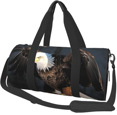 Sporttasche für Damen und Herren, Reisetasche, Seesack, Seesack, Seesack, Wochenendtasche, Segeltuch, Handgepäck, Übernachtungstasche, für Reisen, Schwimmen, Fitness, Workout, Sport, Seesack, Schwarz,