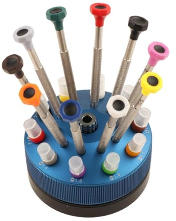 APLVFFZH Set di 10 cacciaviti per orologi, strumenti di riparazione per orologi, utensili manuali, strumenti di cacciaviti per gioielli