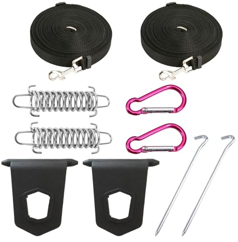Wjelet Awning Storm Tie Down Straps, Heavy Duty Stabilizer Kit for Caravan Motorhome, Windproof Awning Accessories Compatible with Fiamma F35 F45 F65 S
