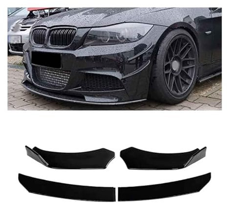 Frontspoiler Lippe Für B&MW 3er E90 E91 E92 E93 E60 E61 E46 F30 Frontstoßstange Lippe Kinnspoiler Carbon Look Frontdiffusor Diffusor Normal-B Glänzend(BGlossy)