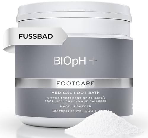 BIOpH+ Soin des pieds 500 g - Bain de pieds antifongique pour spa et bain - Traitement du pied d'athlète, des talons fendillés et des callosités