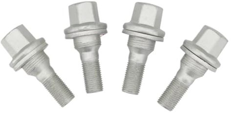BASPHHH écrou Jante Compatible avec Peugeot pour 308 2007-2018 pour 407 2004-2010 boulons de Roue écrous M12*1.25 17mm 540567