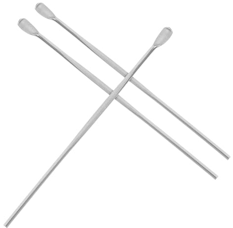 VALICLUD Set da 3 Cucchiaini la Pulizia delle Orecchie in Acciaio Inossidabile Resistente Design Portatile la Rimozione del Cerume