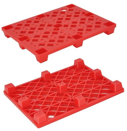 HCGX 5 uds 1:14 Carretilla elevadora hidráulica Modelo Accesorios Control Remoto Paleta de plástico(Red 5PCS)