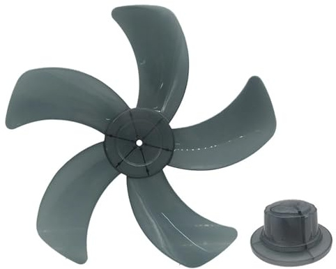 Pale de ventilateur domestique de 40 cm (5 pales, grise) avec cache-écrou - Accessoires for ventilateurs sur pied, de table et sur colonne