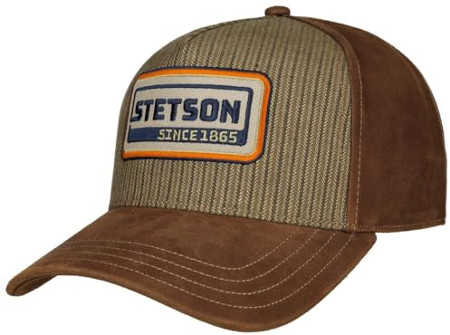 Stetson Retro Stripes Ledercap Truckercap Baseballcap Stoffcap Mehrfarbig Damen Herren Sommer Winter