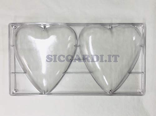 Siccardi Stampo per Cioccolato in policarbonato Cuore Molto Grande