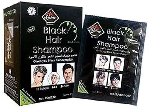 Dexe Black Hair Shampoo, capelli istantanei, per uomini e donne, nero, facile da usare, colore temporaneo, dura 30 giorni, ottima scelta per uomo e donna