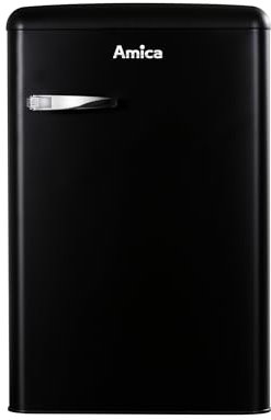 Amica KS 15617 MS Kühlschrank, Schwarz, Energieeffizienzklasse E