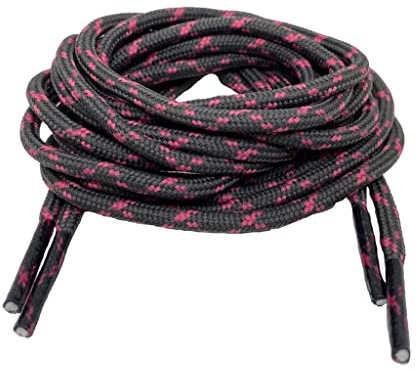 Big Laces Round Bootlaces 3mm wide (Grey Pink,140cm)