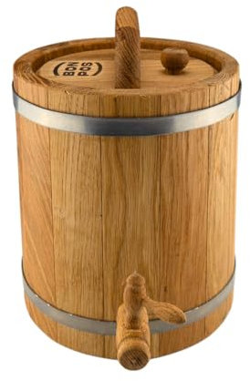 Waldmeister Botte in legno di rovere oliato da 15 l