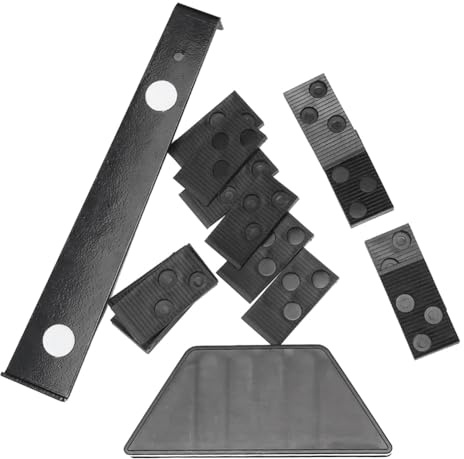 Loufy Herramienta de colocación para suelos laminados de madera, juego de montaje en suelo con 20 separadores de piezas, juego de herramientas para suelos