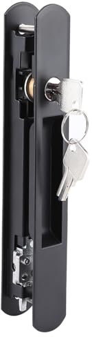 Serratura Porta Scorrevole, Blocca Porta con Chiave, Serratura Vetrate Scorrevoli da Esterno Veranda per Porta Mobile, Finestra, Porte e Finestre Mobili in Vetro, Porta Scorrevole in Vetro
