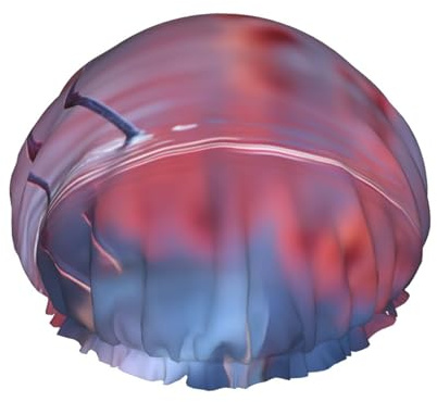 Duschhaube mit Flamingo-Druck, doppellagig, elastisch, für Zuhause, Spa, Hotel und Friseursalon