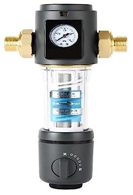 Osmoseanlage Trinkwasser, Vorfilter-Reinigungsapparat, Spin-Down-Sedimentwasserfilter for das ganze Haus, zentrales Vorfiltersystem mit Rückspülung, Edelstahlgewebe,Wasserfilter(DN15)