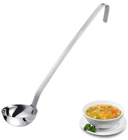 Westmark Schöpfkelle Pro – Kleine Edelstahl Suppenkelle für die Profi-Küche– Schöpflöffel für Saucen, Dressings & Co – Silber, Ø 8 cm, 125 ml