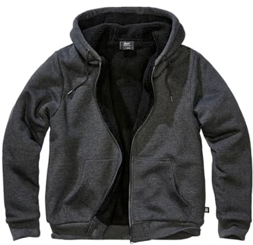 Brandit herr Sweatjacket Teddylining Teddy fleece svettjacka