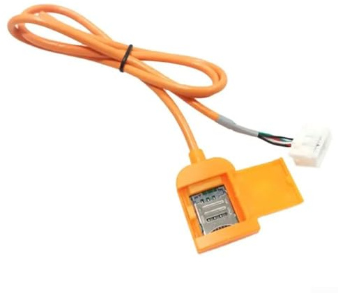 Adattatore per slot per scheda SIM, connettore cavo 20 pin gomma metallo 48,5 cm per autoradio autoradio sistema di navigazione per funzioni di rete e aggiornamenti del traffico in tempo reale