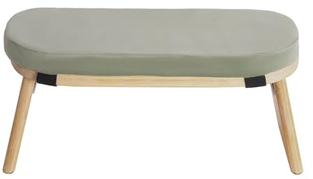 Banc de méditation pliable - Tabouret de méditation ergonomique en bambou et éponge - Tabouret de yoga pour méditation profonde - Banc de prière à genoux - Charge maximale : 180 kg (couleur verte)