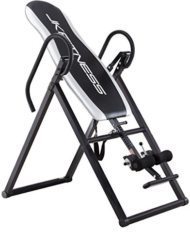 JK FITNESS Panca ad Inversione [Richiudibile e Salvaspazio] Regolabile per Altezze 145-200 cm |Tavola di Inversione Con Inclinazione Completa | Imbottiture Spesse 35 mm