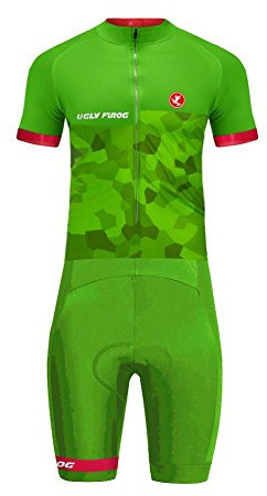 UGLY FROG 2018 Neuen Männer Fahrrad Breathable Frühling & Herbst Kurzarm Radfahren Skinsuit Herren Fahrradtrikot Triathon Bekleidung Fahrradbekleidung Fahrradanzug