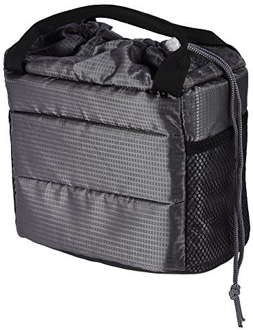 Topiky Waterproof Padded DSLR/SLR Camera Bag, Portable Insert Partition Camera Handbag Shockproof Protective Case Carrying Pouch Bag for DSLR Camera/Lens(Gray)