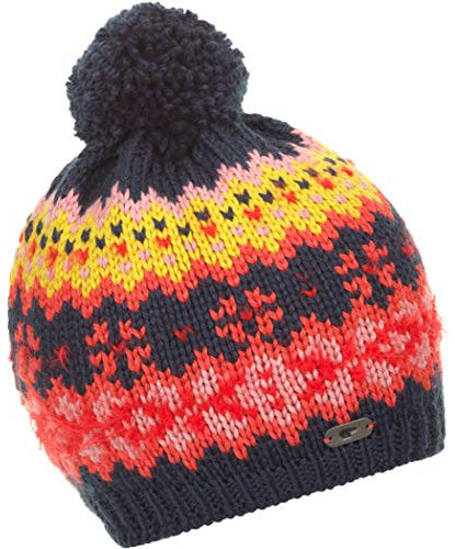 Eisbär Wentje Pompon MÜ darkcobalt/corallrot/rosa/cora