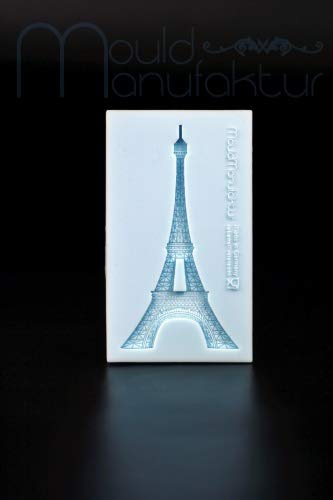 COXIMUS backen und mehr Silikonform Eiffelturm 11,1 x 6,5 x 1 cm für Fondant und Flowerpaste | Silikonform für Fondant und Flowerpaste