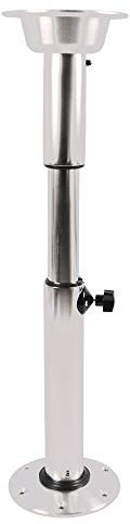 Fetcoi 22-28Zoll Teleskopfuß Tischbein Verstellbar +175mm Tischgestell Aus Aluminium+Abs, Yacht Tischbein Bootstisch Tischfuss Für Wohnmobil Wohnwagen Boot