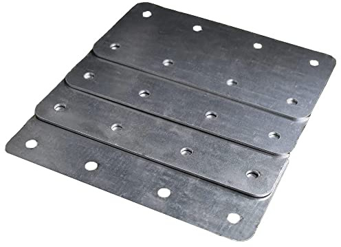4 Stück Gartenverbindungsplatten, Klammern, DIY Befestigungsplatten