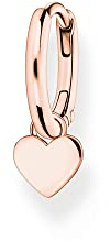 Thomas Sabo boucles d'oreilles créoles simples avec pendentif coeur argent plaqué or CR696-415-40