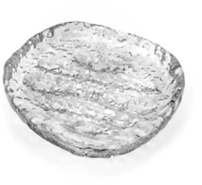 Ichendorf Milano Set di 2 Piattini Piccoli/Vassoi | Collezione Ice | L 10 cm | Vetro Centrifugato | Rifinito a Mano