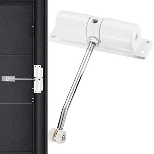 Anloximt Ferme-Porte Automatique - Ferme-Porte Automatique à Fermeture en Douceur - Ferme-Porte à Ressort en Alliage d'aluminium Facile à Installer pour Portes à charnières, clôtures