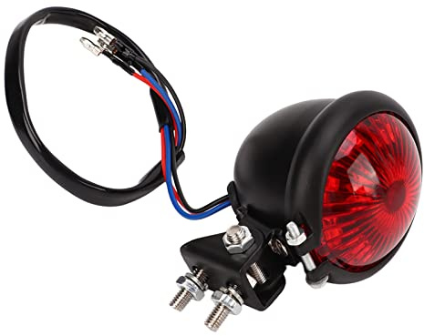 Motorcykel retro rund LED-bakljus, universell 12 V hög ljusstyrka bakljus för bromssignal