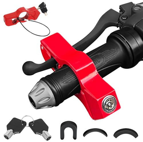 RAFIYU Lucchetto per Moto Universale, Blocca Disco per Moto Regolabile, Blocco Manubrio Antifurto di Sicurezza, Adatto per Scooter, Ciclomotori, Scooter, Biciclette, ATVs, Fuoristrada