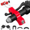 RAFIYU Motorrad Schloss Universal, Verstellbares Bremsscheibenschloss, Sicherheit Diebstahlschutz Schloss Lenkerschloss, fur Motorroller, Moped, Rollers, Fahrrad, ATVs, Dirtbikes