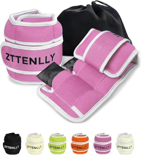 ZTTEN Gewichtsmanschetten für Beine & Arme - Verstellbare Knöchel-/Handgelenkgewichte 0.45-9kg, Fitnessgewichte für Erwachsene & Kinder, Yoga, Joggen, Gym