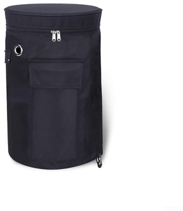 Eawfgtuw Heavy Duty Propane Tank Cover for 5kg or 11kg Gas Bottles, UV-Resistant Weatherproof 600D Oxford with Hard PVC Top, Ventilated Protective Cylinder Sl(25 * 52cm)