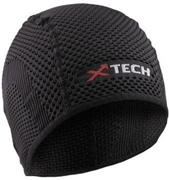 Generico Cuffia Berretta Invernale Tecnica sottocasco Unisex Ideale per Running Ciclismo Sci Moto Lavoro Prodotto XTECH Made in Italy Taglia Unica