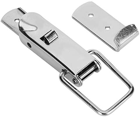 Tomotato Catenaccio per Armadio con Chiusura Automatica, Acciaio Inossidabile per Porte Cassapanche Scatole Strumenti