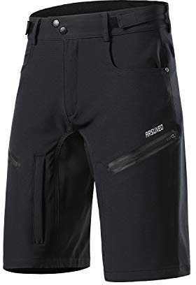 ARSUXEO Short de Cyclisme pour Homme Bas de vélo Coupe Ample avec Ceinture Anti-humidité