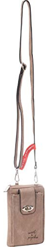 SWEET&PSYCHO GELDBÖRSE/Pochette/Handy-Fach 6007/52/0 Sweettaupe 18 x 4 x 11 cm (Maße ohne Umhänge Gurt) für große Handy´s NEU