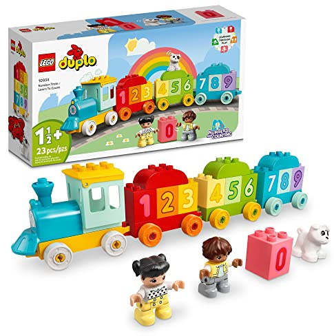 LEGO DUPLO My First Number Train - Learn to Count 10954 Building Toy; Introduce Toddlers to Numbers and Counting; New 2021 (23 Pieces)