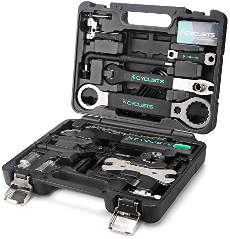 23 Piece Bike Tool Kit - Bicycle Repair Tool Box Compatible - Mountain/Road Bike Maintenance Tool Set with Storage Case