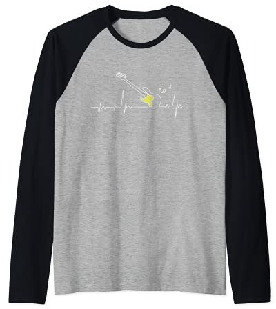 Bass Gitarre Noten Heartbeat - Bassgitarristen Raglan