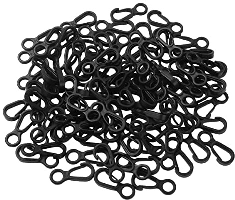 CHICTRY 10/100Pcs Mini Karabiner Kunststoff Miniclips Schlüsselanhänger Karabiner für Camping Reisen Wandern Schlüsselanhänger
