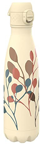 Ion8 Borraccia a prova di perdite, isolata sottovuoto, botanica tuberosa, 500 ml
