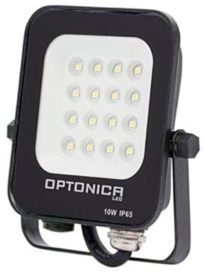 Proyector LED exterior SMD 10 W IP65 negro – Blanco cálido 2300 K – 3500 K – SILAMP
