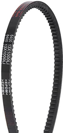 sourcing map 2pcs 13x1000 Cogged V-Belts AX Section Drive Raw Edge Belt 1000mm Inner Girth 13mm Width 8mm Thickness EPDM for Power Transmission